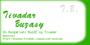 tivadar buzasy business card